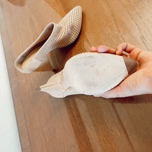 Loeffler Randall suede mule heel